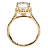 18K Gold Halo Open-Gallery Cathedral Diamond Engagement Ring Mounting Engagement Rings 15