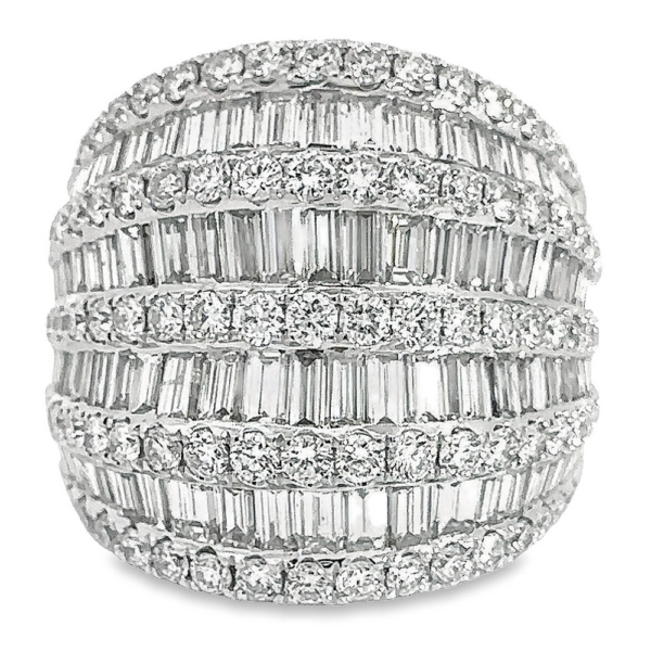 14K Gold Baguette & Round Diamond Fashion Ring - Dallas TX