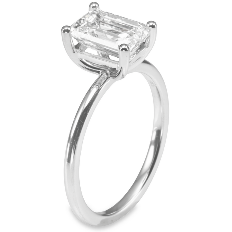 14K Gold 4-Prong Basket 2MM Solitaire Engagement Ring Mounting Engagement Rings 12