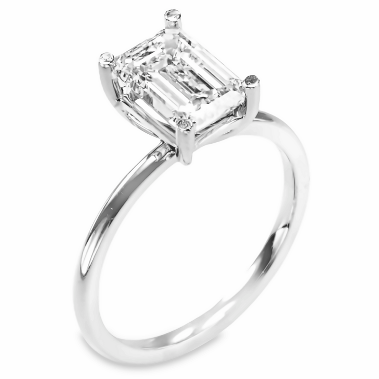 14K Gold 4-Prong Basket 2MM Solitaire Engagement Ring Mounting Engagement Rings 13