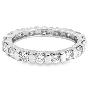 14K Gold Tension Set Diamond Eternity Band