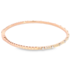 14K Rose Gold Flexible Accented Metal Bangle with .20ctw Diamonds Size 6.25 Bracelets 19