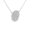 14K White Gold Disc Necklace with .28ctw Diamonds 16-18″ Fine Jewelry 11