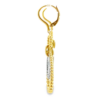 14K Two-Tone Interlocking Bujukan Bead Earrings with & .34ctw Diamonds Earrings 11