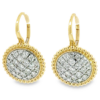 14K Two-Tone Bujukan Bead Earrings with .99ctw Pave Diamonds Earrings 18