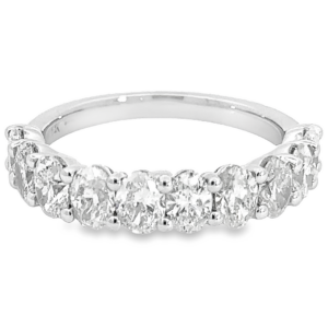 14K Gold 2.00ctw Oval Brilliant Cut Diamond Band Classic 7