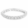 14K White Gold Reversible Baguette and Round Diamond Eternity Band - Dallas TX | Mariloff Diamonds