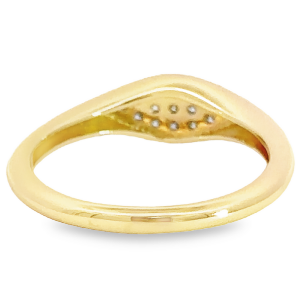 14K Gold Marquise Pave Diamond Fashion Ring - Back | Dallas TX | Mariloff Diamonds & Fine Jewelry