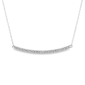 14K Gold Classic Diamond Bar Necklace | Dallas TX | Mariloff