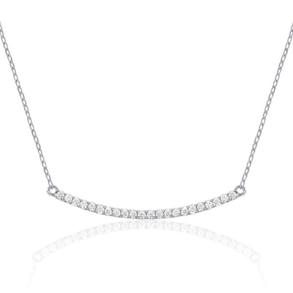 14K Gold Classic Diamond Bar Necklace | Dallas TX | Mariloff Diamonds & Fine Jewelry