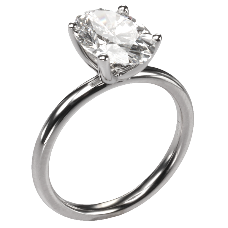 14K Gold 4-Prong Open-Basket 2MM Solitaire Engagement Ring Mounting Engagement Rings 16