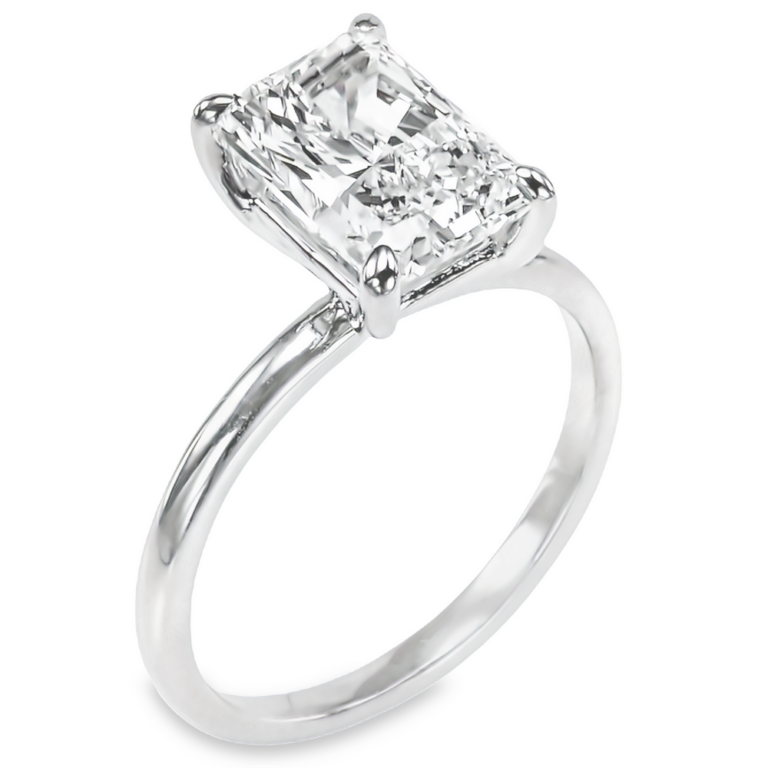 14K Gold Claw-Prong Raised Basket 2.2MM Solitaire Engagement Ring Mounting Engagement Rings 8