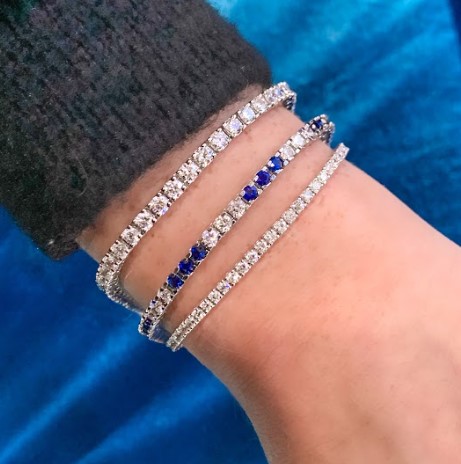 Diamond & Sapphire Tennis Bracelets | Dallas TX | Mariloff Diamonds & Fine Jewelry