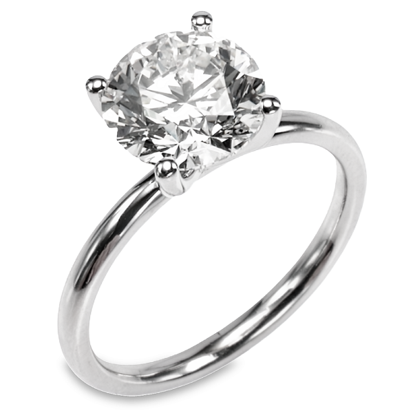 14K Gold 4-Prong Open-Basket 2MM Solitaire Engagement Ring Mounting - Image 5