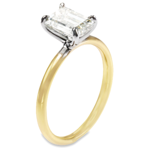 14K Gold 4-Prong Open-Basket 2MM Solitaire Engagement Ring Mounting