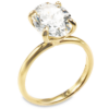 14K Gold Claw-Prong Raised Basket 2.2MM Solitaire Engagement Ring Mounting Engagement Rings 15
