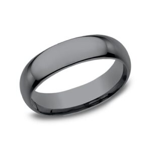 Tantalum 6.5MM Regular Dome Polished Men's Wedding Ring - Dallas TX - Mariloff Diamonds