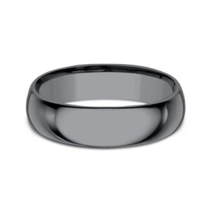 Tantalum 6.5MM Regular Dome Polished Men's Wedding Band - Mariloff