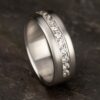 14K Gold 7.5MM Channel Set Diamond Men's Wedding Band - Dallas TX