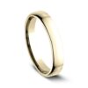 14K Yellow Gold 3.5MM Euro Dome High Polish Men's Wedding Band - Dallas TX