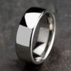 14K White Gold 7.5MM Euro Dome High Polish Men's Wedding Band - Dallas TX