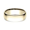 14K Yellow Gold 7.5MM Euro Dome High Polish Men's Wedding Band - Dallas TX - Mariloff Diamonds