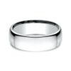 14K White Gold 7.5MM Euro Dome High Polish Men's Wedding Band - Dallas TX - Mariloff Diamonds