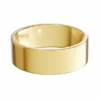 14K Yellow Gold 8MM Flat Light High Polish Men's Wedding Band - Dallas TX