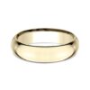 14K Yellow Gold 6MM High Dome High Polish Men's Wedding Band - Dallas TX - Mariloff