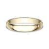 14K Yellow Gold 3MM Regular Dome High Polish Men's Wedding Band - Dallas TX - Mariloff Diamonds