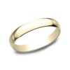 14K Yellow Gold 3MM Regular Dome High Polish Men's Wedding Ring - Dallas TX