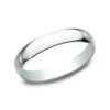 14K White Gold 3MM Regular Dome High Polish Men's Wedding Band - Dallas TX - Mariloff Diamonds