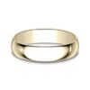 14K Yellow Gold 5MM Regular Dome High Polish Men's Wedding Band - Dallas TX