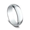 14K White Gold 7MM Regular Dome High Polish Men's Wedding Band - Dallas TX - Mariloff