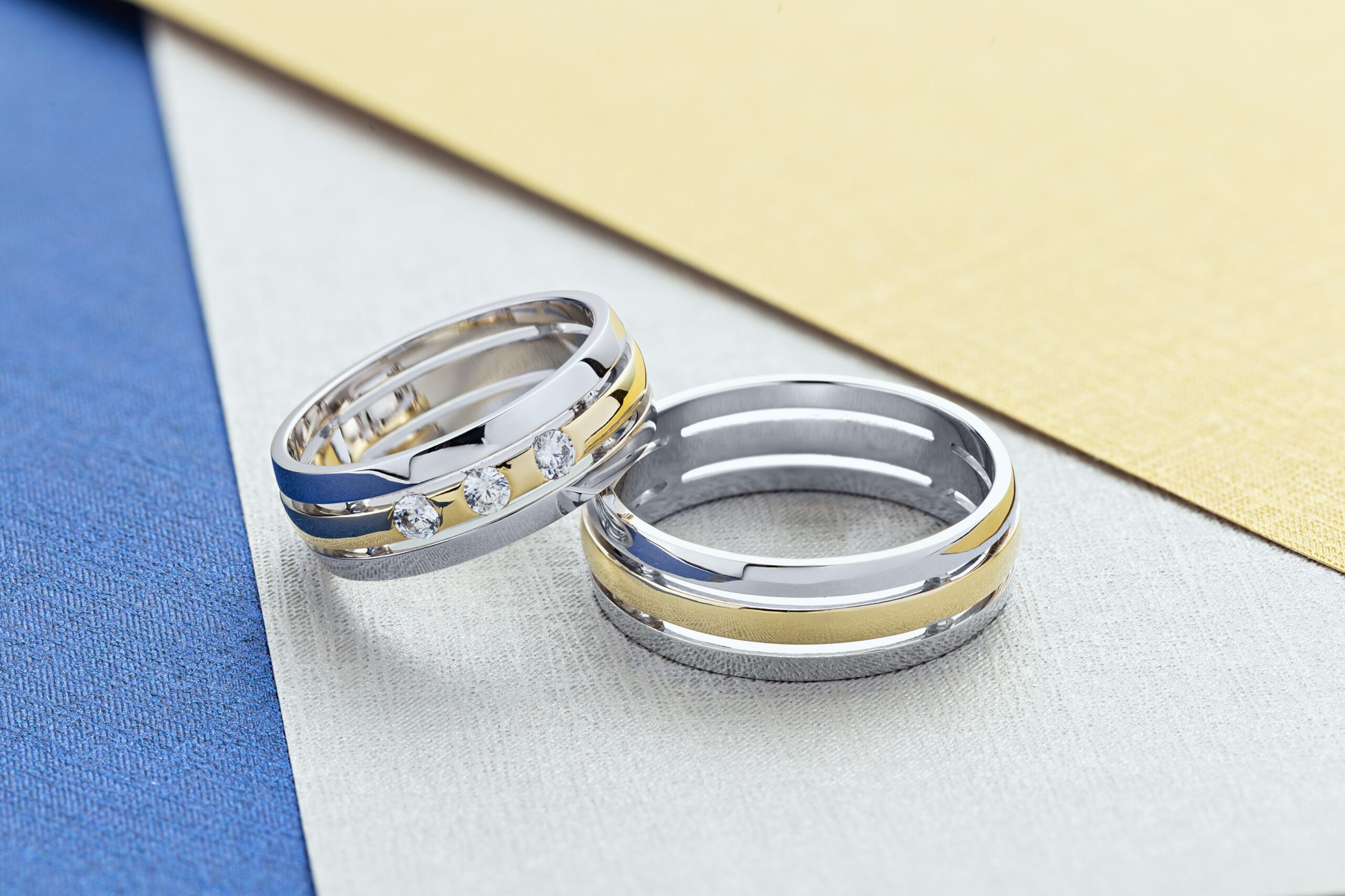 Dallas Men's Wedding Rings Mariloff Diamonds Wedding Bands