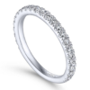 14K Gold Classic Round Brilliant Diamond Wedding Band Classic 14