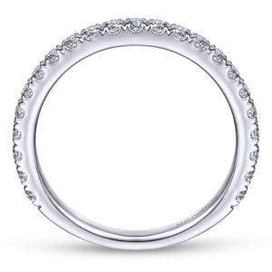 14K Gold Classic Round Brilliant Diamond Wedding Band Classic 8
