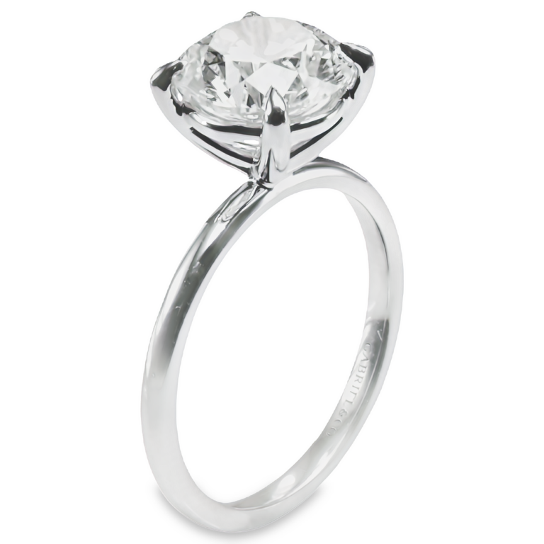 14K Gold Claw-Prong Basket 1.8MM Solitaire Engagement Ring Mounting Engagement Rings 5