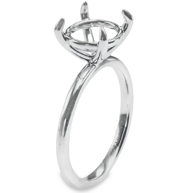 14K Gold Claw-Prong Basket 1.8MM Solitaire Engagement Ring Mounting Engagement Rings 7