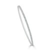 14K White Gold Timeless Stackable Diamond Bangle Bracelet - Dallas TX