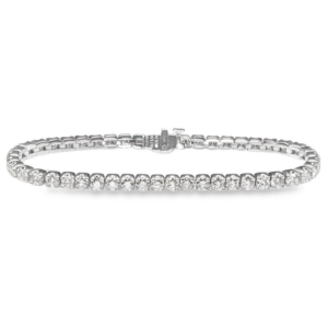 14K White Gold 7.89ctw Round Brilliant Diamond Tennis Bracelet - Dallas TX