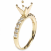 14K Yellow Gold 4-Prong Tiffany-Style 0.55ctw Diamond Engagement Ring Mounting - Dallas TX