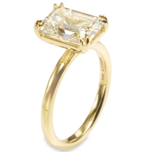 14K Gold Double Claw-Prong Basket 1.8MM Solitaire Engagement Ring Mounting