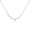 14K White Gold Diamond Dangle Station Necklace - Dallas TX