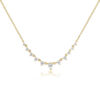 14K Yellow Gold Diamond Dangle Station Necklace - Dallas TX