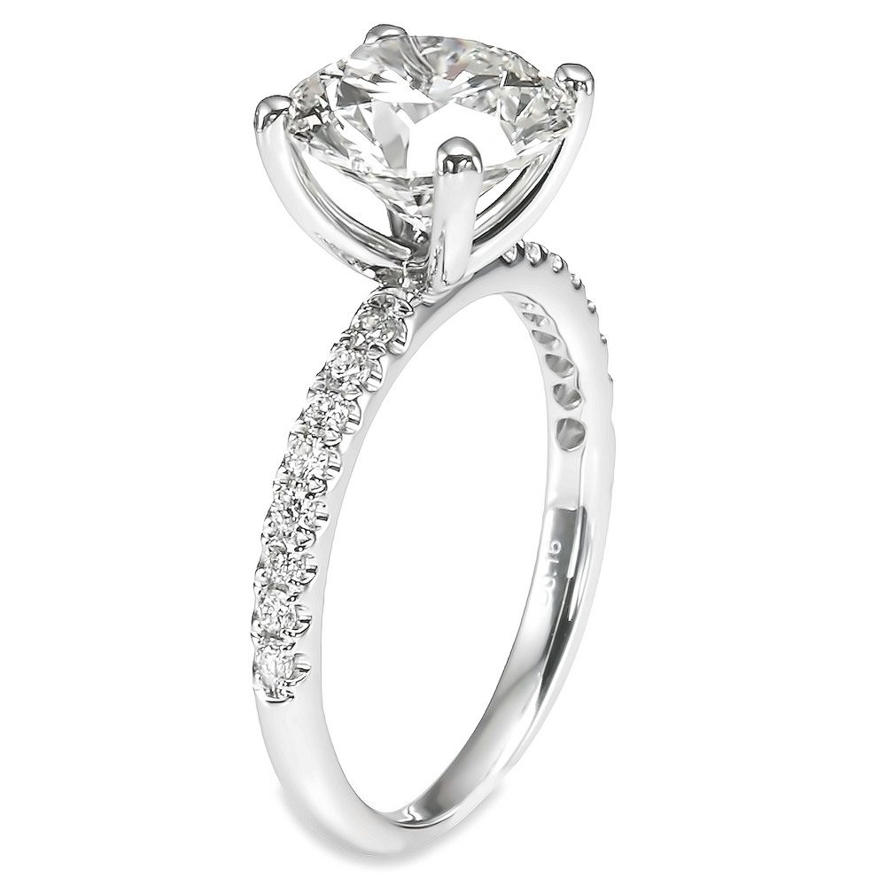 Diamond basket sales engagement ring