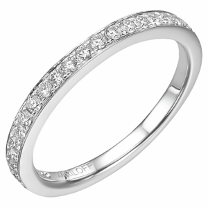 18K Gold 0.30ctw Channel Set Round Diamond Wedding Band