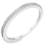 14K Gold 0.20ctw Channel Set Round Diamond Wedding Band - Dallas TX