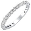 14K Gold 0.72ctw Shared-Prong Diamond Wedding Band Classic 20