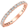 14K Gold 0.72ctw Shared-Prong Diamond Wedding Band Classic 19